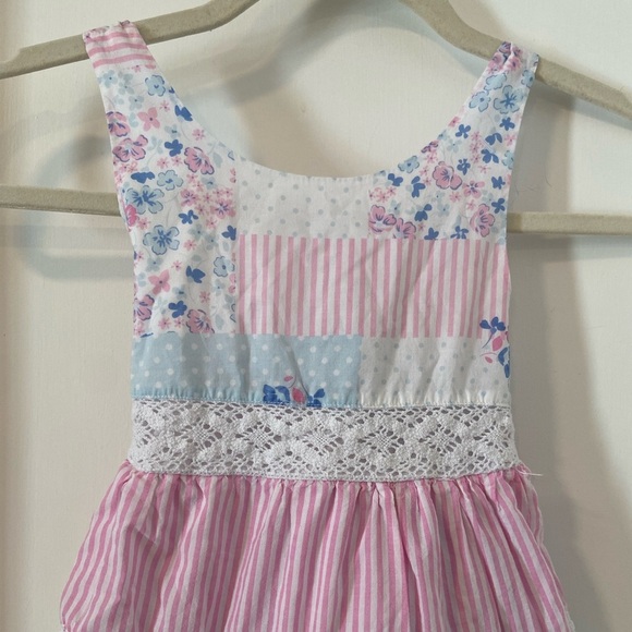 Tommy Bahama girls size 5 patchwork tiered cotton dress - Picture 6 of 7